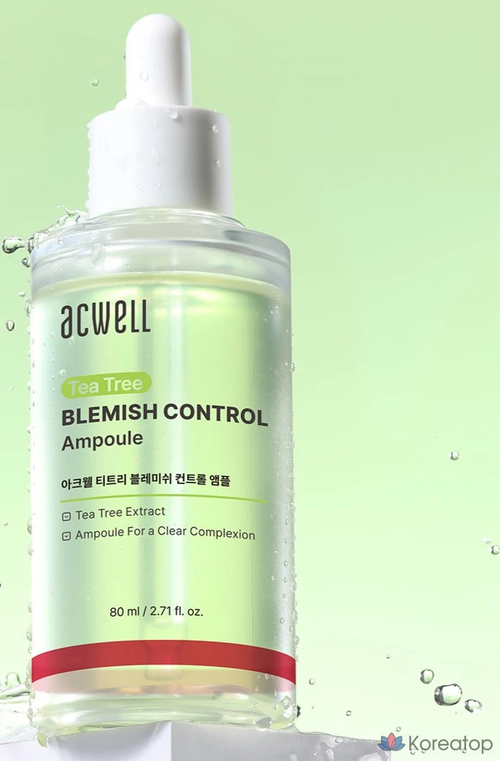 Ампульная сыворотка Acwell Tea Tree Blemish Control PDRN Ampoule, 80 мл, 1 шт.