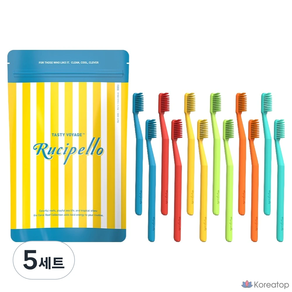 Зубная щетка Rucipello Mikarif 6 видов x 2 шт., 5 наборов