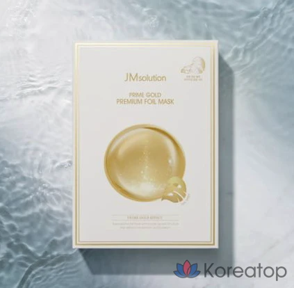 Тканевая маска для лица JM Solution Prime Gold Premium Foil Mask, 35 мл, 10 шт.