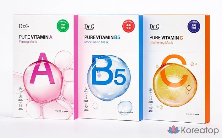 Тканевая маска для лица Dr. G Pure Vitamin C Brightening Mask, 5 шт.