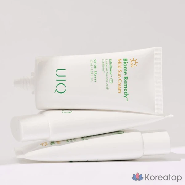 Солнцезащитный крем UIQ Biome Remedy Mild Sun Cream SPF50+ PA++++, 50 мл, 1 шт.
