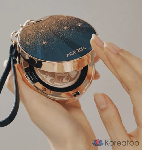 Пилинг AGE 20S Black Gold Edition Pact Case + Refill, оттенок 23 Medium Beige, 14 г, 2 шт.