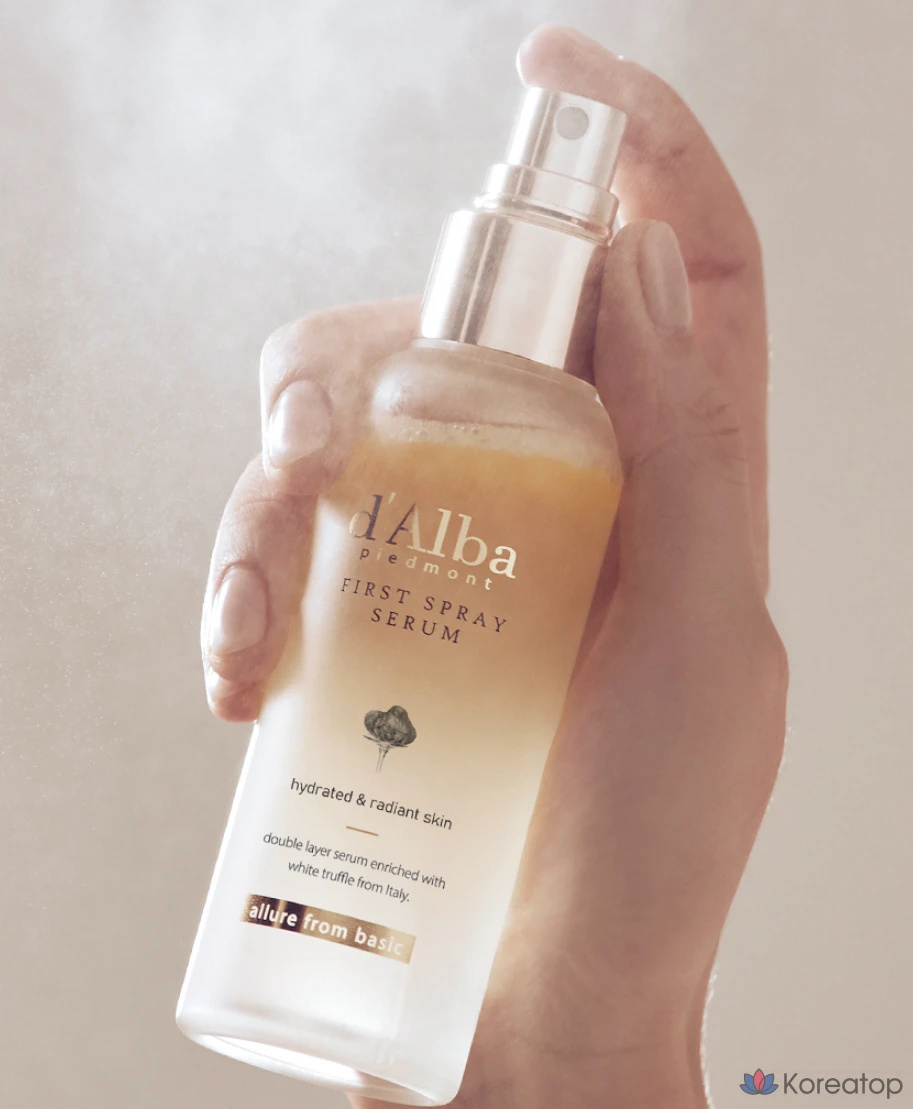 Сыворотка-спрей d'Alba White Truffle First Spray Serum, 100 мл, 2 шт. + Гель-пенка для умывания, 3 мл, 5 шт.
