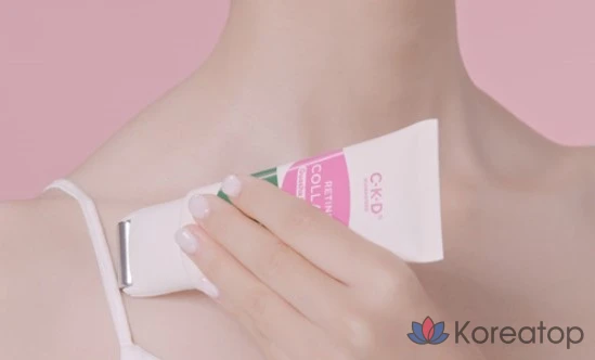 Крем для лица и шеи с массажером Gua Sha CKD Retino Collagen Low Molecular 300, 50 мл + Ампульная сыворотка Collagen 1 мл 3 шт.