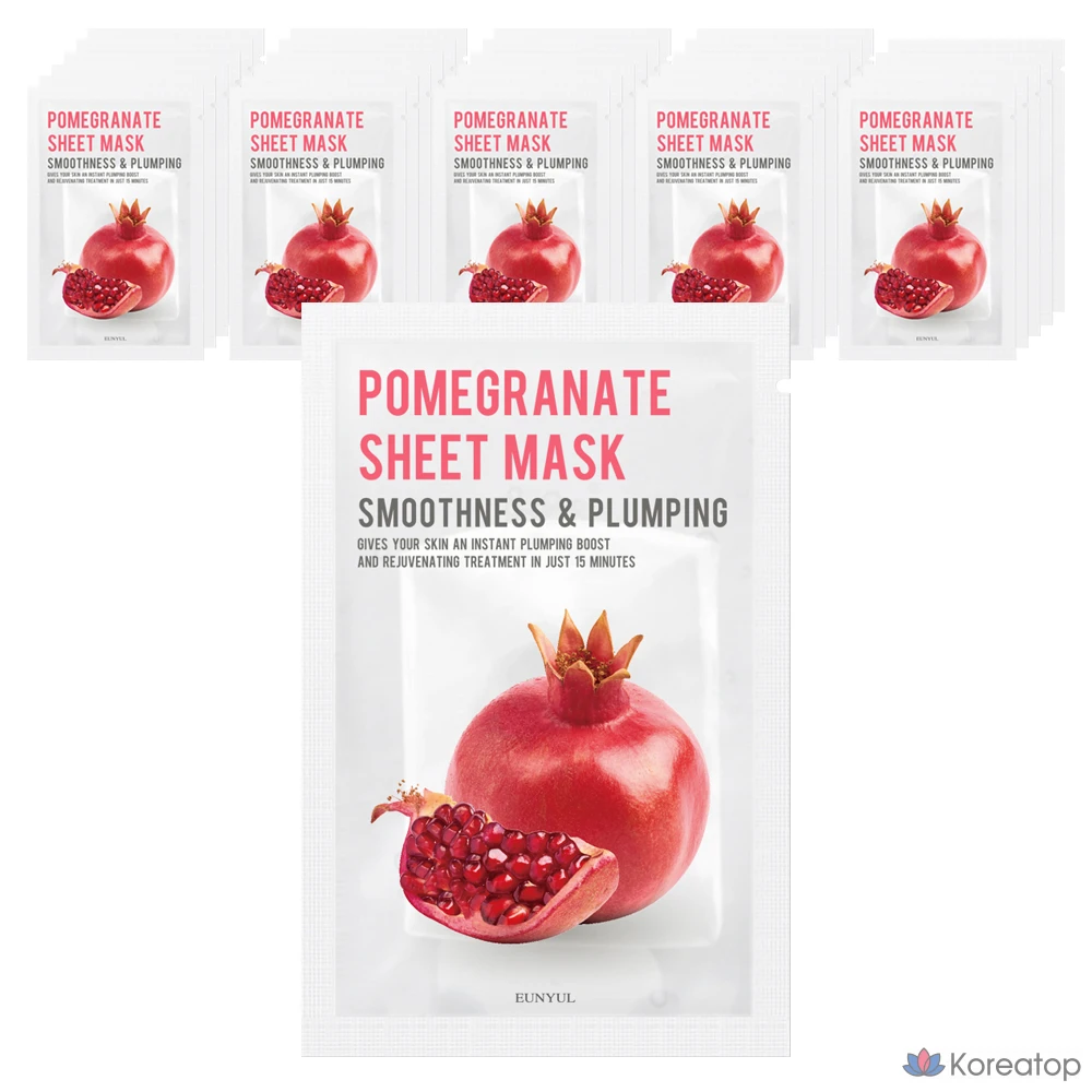 Тканевая маска для лица Eunyul Purity Pomegranate Mask, 30 шт.