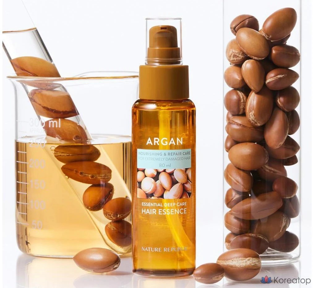 Эссенция для волос Nature Republic Argan Essential Deep Care Hair Essence, 80 мл, 1 шт.