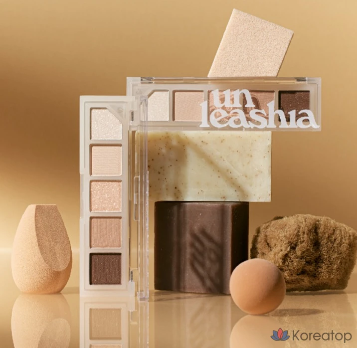Палитра теней для век Unleashia Mood Shower Eye Palette, оттенок N0.3 Nude Shower, 3.7 г, 1 шт., фото 2