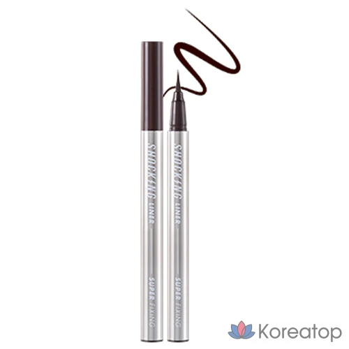 Подводка для глаз Tony Moly The Shocking Vegan Liner Super Fixing, оттенок 02 Brown, 1 шт.