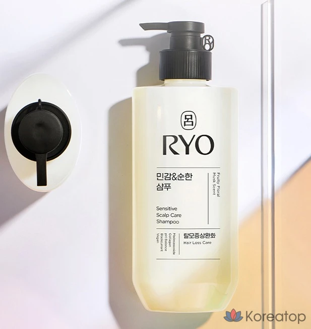 Шампунь для чувствительной кожи головы Ryo Sensitive & Mild Hair Loss Relief Shampoo, 480 мл, 1 шт.