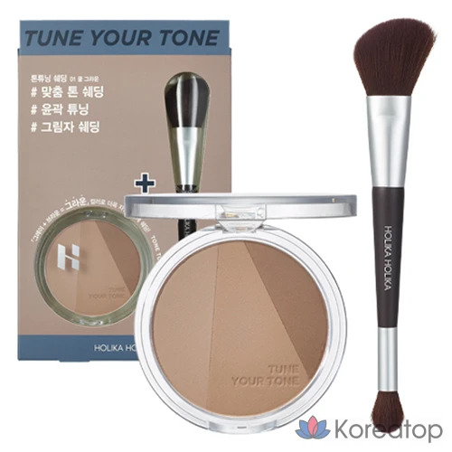 Пилинг-скатка Holika Holika Tone Tuning Shedding + Brush Set, оттенок 01 Cool Ground, 1 шт.