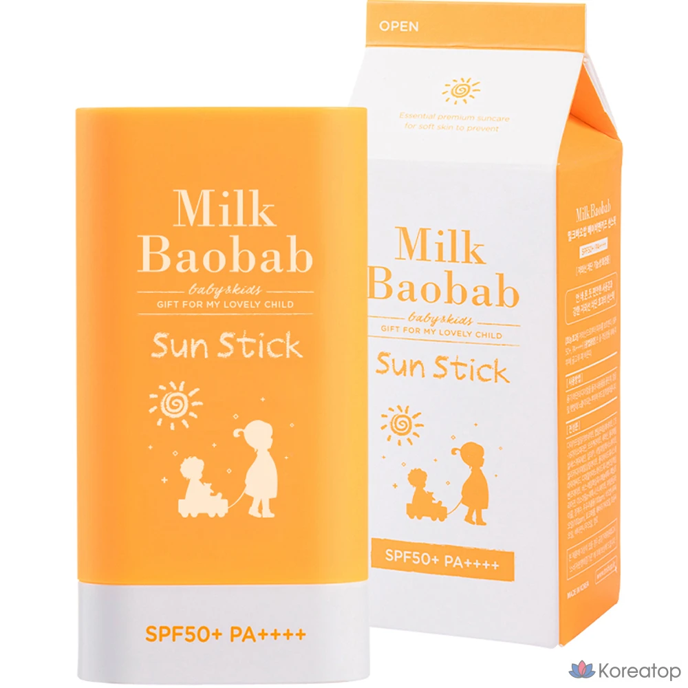 Солнцезащитный стик Milk Baobab Baby &amp; Kids Sun Stick SPF50+ PA++++, 18 г, 1 шт.