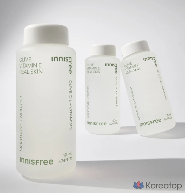 Тонер Innisfree Olive Vitamin E Real Skin, 170 мл, 1 шт.