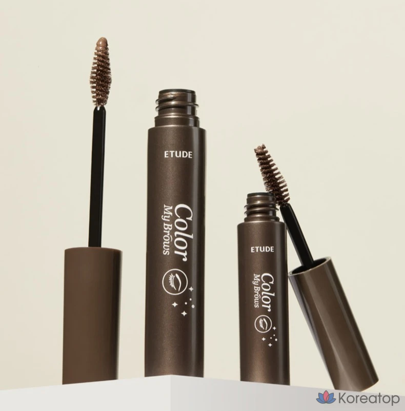 Тинт для бровей Etude House Clear False Brow Cara, оттенок 1 Rich Brown, 4.5 г + 9 г, 1 шт.