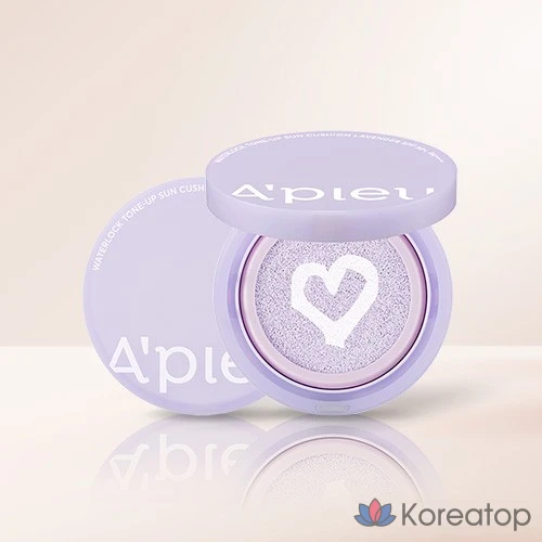 Солнцезащитный кушон A'Pieu Waterlock Tone-Up Sun Cushion, оттенок Lavender, 15 г, 1 шт.