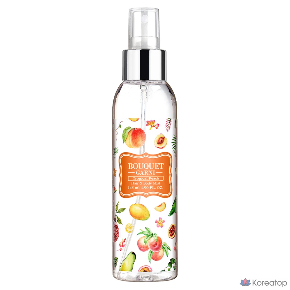 Мист для волос и тела Bouquet garni Fragranced Hair&amp;Body Mist Tropical Peach, 145 мл, 1 шт.