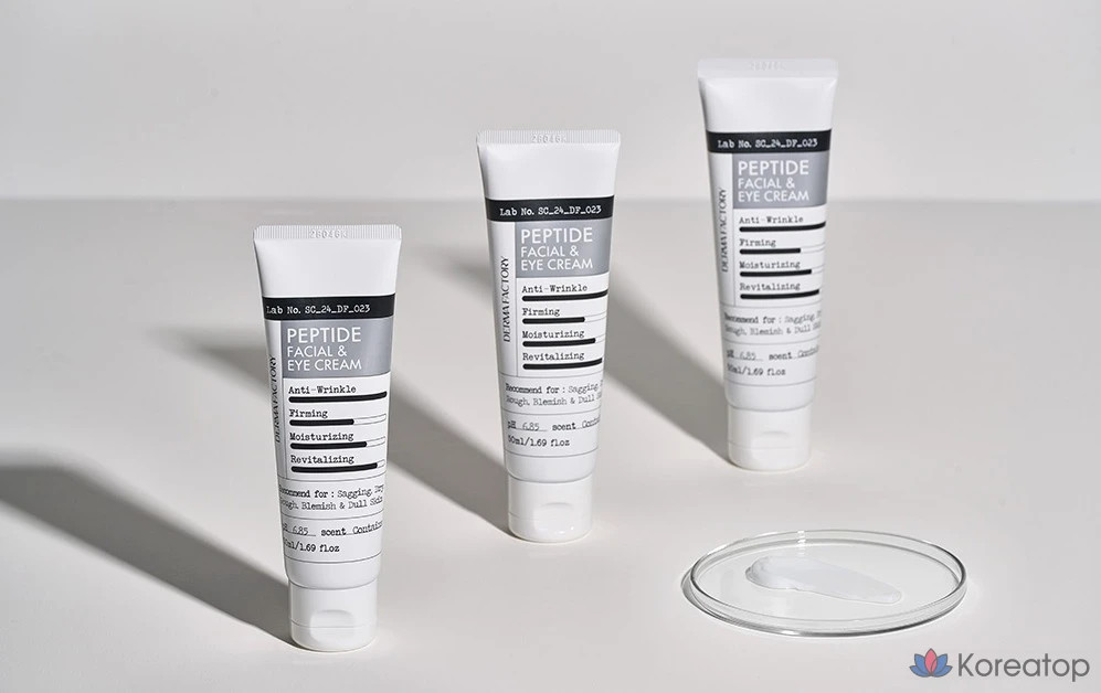 Крем для лица и вокруг глаз Derma Factory Peptide Facial & Eye Cream, 50 мл, 1 шт., фото 3