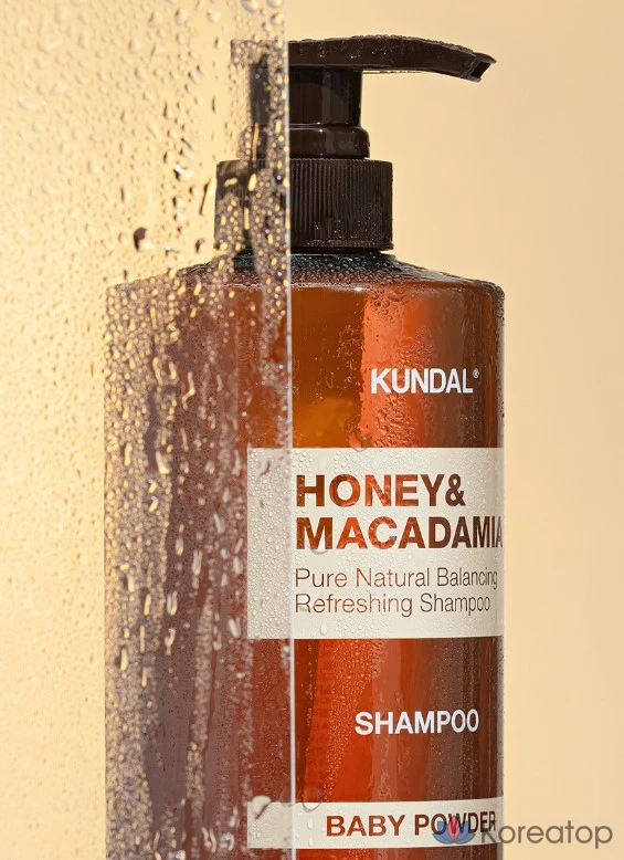 Шампунь Kundal Honey & Macadamia Nature Shampoo Baby Powder Scent, 1.058 л, 1 шт., фото 4