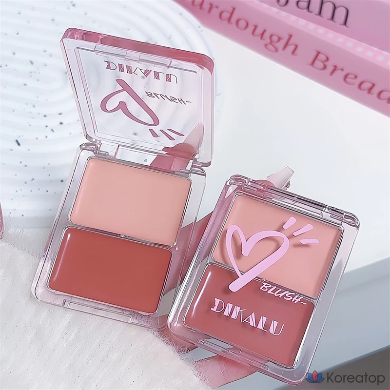 Румяна NAMING Glass Skin Two Tone Blush, оттенок Peach Pink, 1 шт.