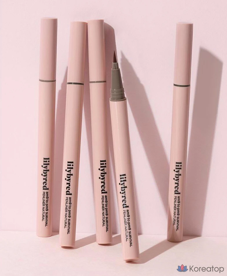 Подводка для глаз Lilybyred 9to9 Survival Natural Pen Liner, оттенок 01 Ash Black, 1 г, 1 шт.