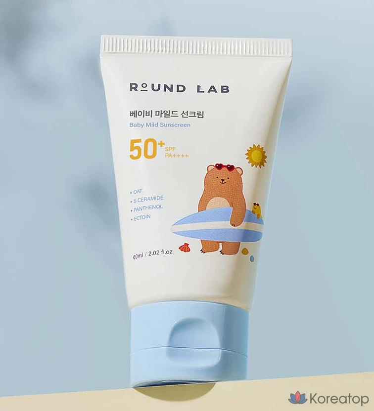 Солнцезащитный крем Round Lab Baby Mild Sun Cream SPF50+ PA++++, 60 мл, 1 шт.