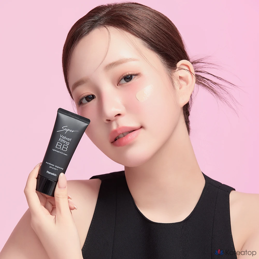 BB-крем HANSKIN Super Velvet Fitting BB Cream SPF35 PA++, оттенок Natural Beige, 30 г, 1 шт.