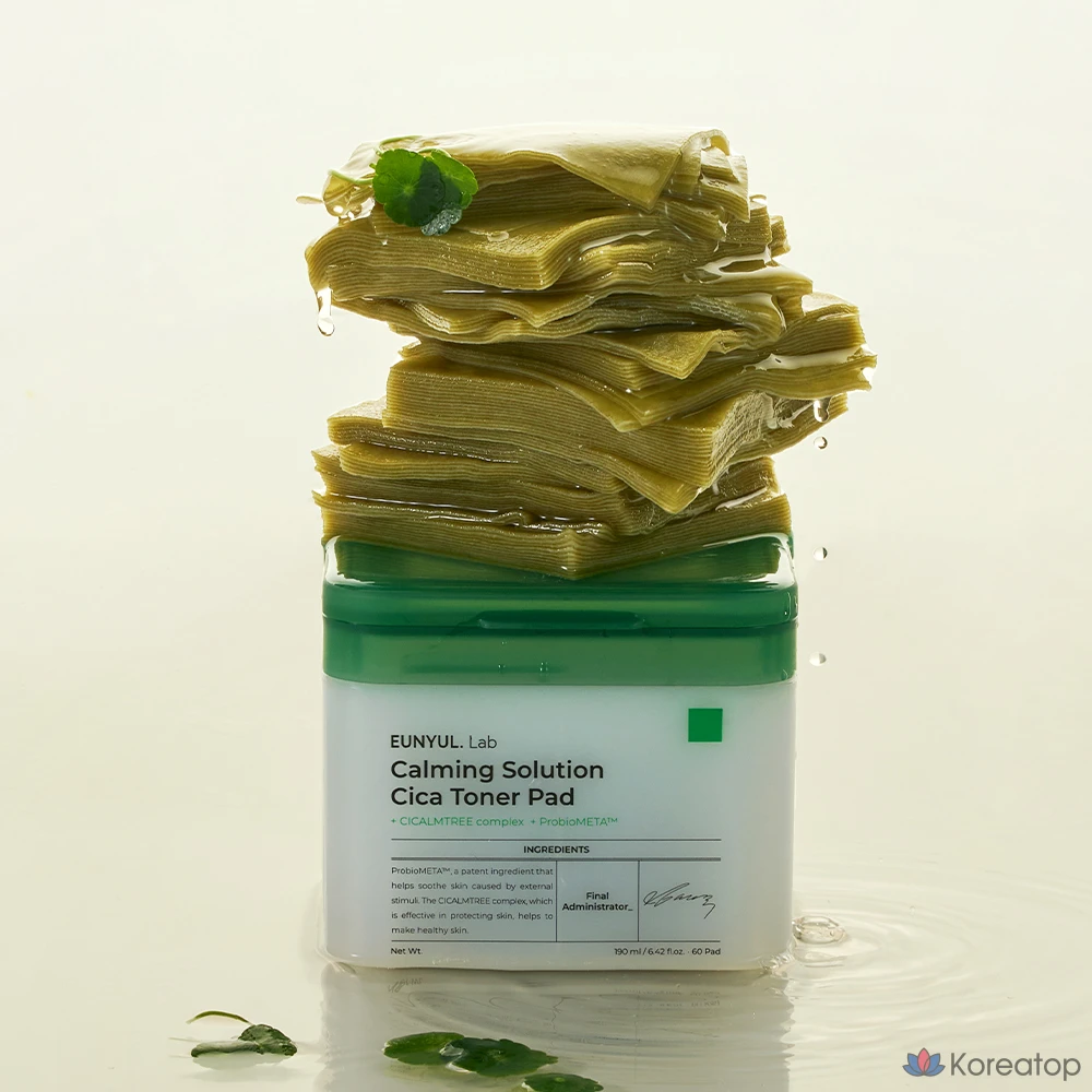 Тонер-пэды Eunyul Lab Calming Solution Cica Toner Pad, 190 мл, 60 шт.