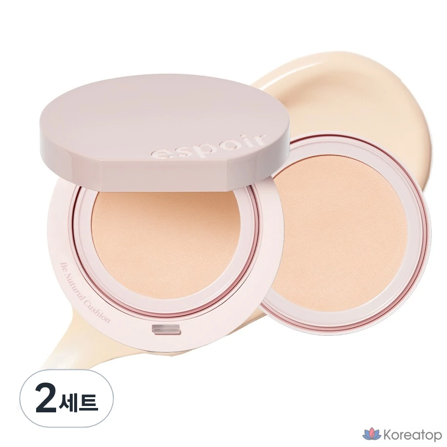 Кушон Espoir Be Natural Cushion, оттенок 13 Porcelain, 14 г + 14 г, 2 шт.