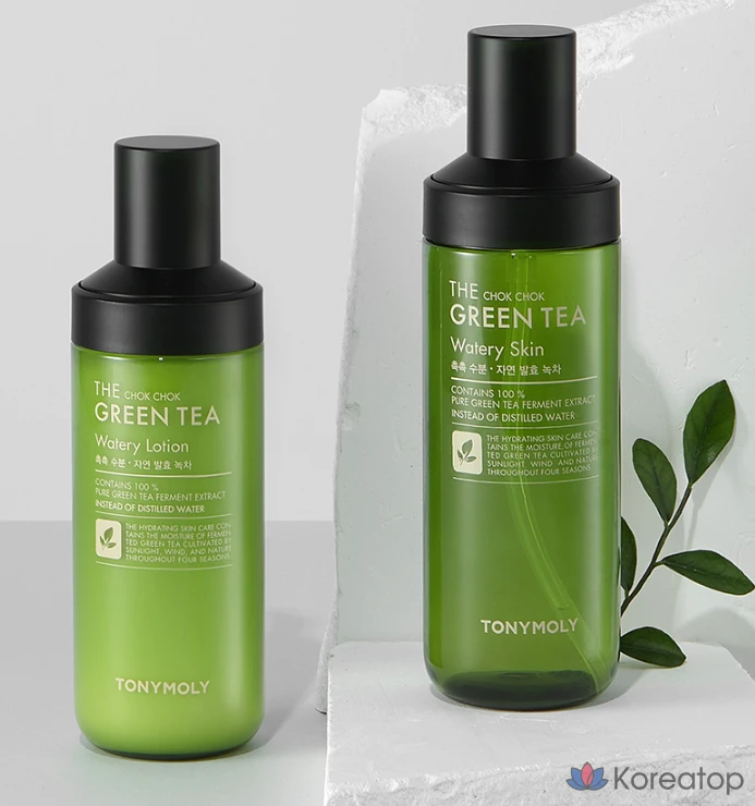 Набор для ухода Tony Moly The Chok Chok Green Tea Moisture 2-piece Set, 1 шт.