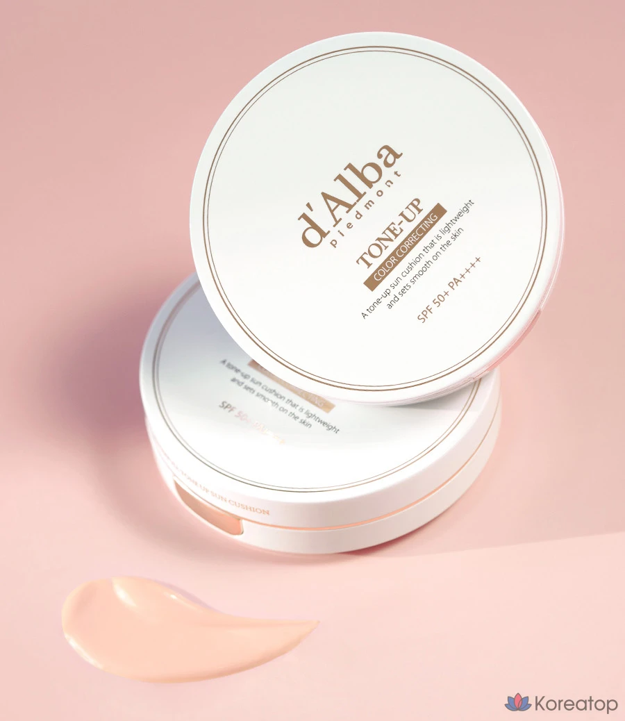 Тональный кушон d'Alba Waterfull Tone Up Sun Cushion SPF50+ PA++++, 15 г, 1 шт.