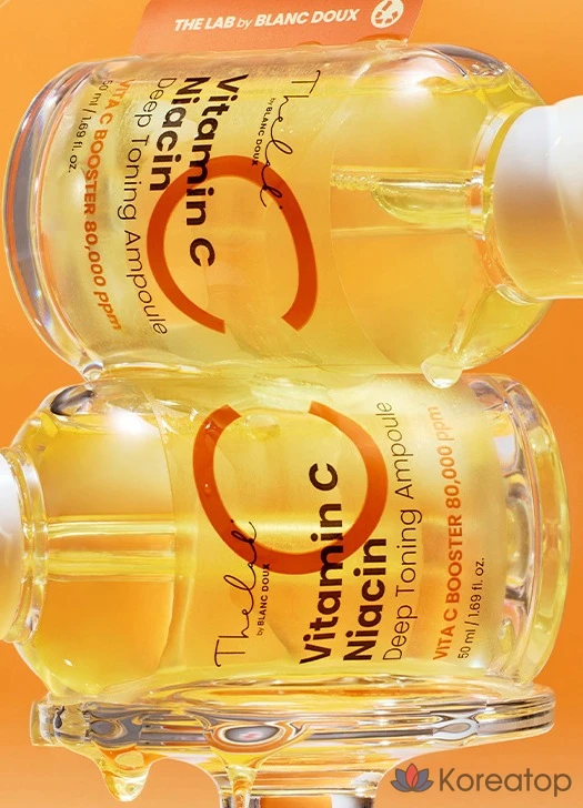 Ампульная сыворотка THE LAB by blanc doux Vitamin C Niacin Deep Toning 7-Day Whitening Ampoule, 50 мл, 1 шт.