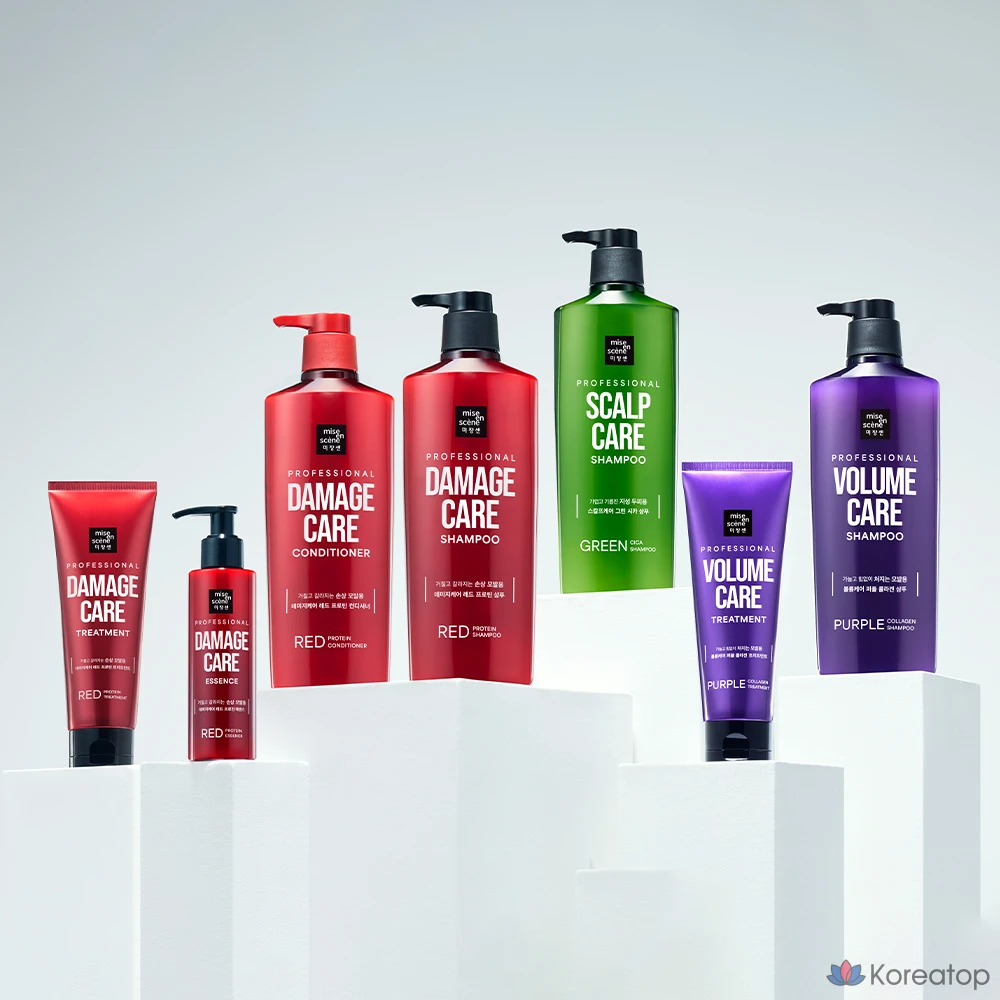 Шампунь Mise en Scene Volume Care Purple Collagen Shampoo, 1 л, 1 шт.
