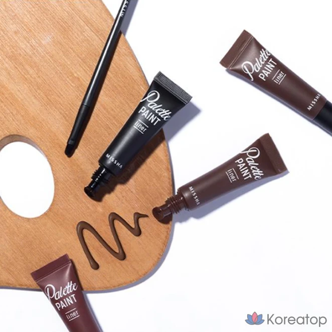 Гель-лайнер для глаз Missha Palette Paint Gel Liner, оттенок Black, 6 г, 1 шт.