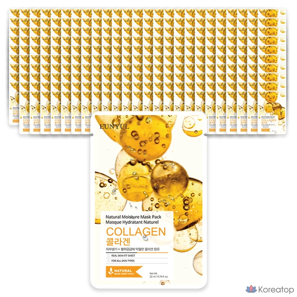 Тканевая маска для лица Eunyul Natural Moisture Collagen Mask, 250 шт.
