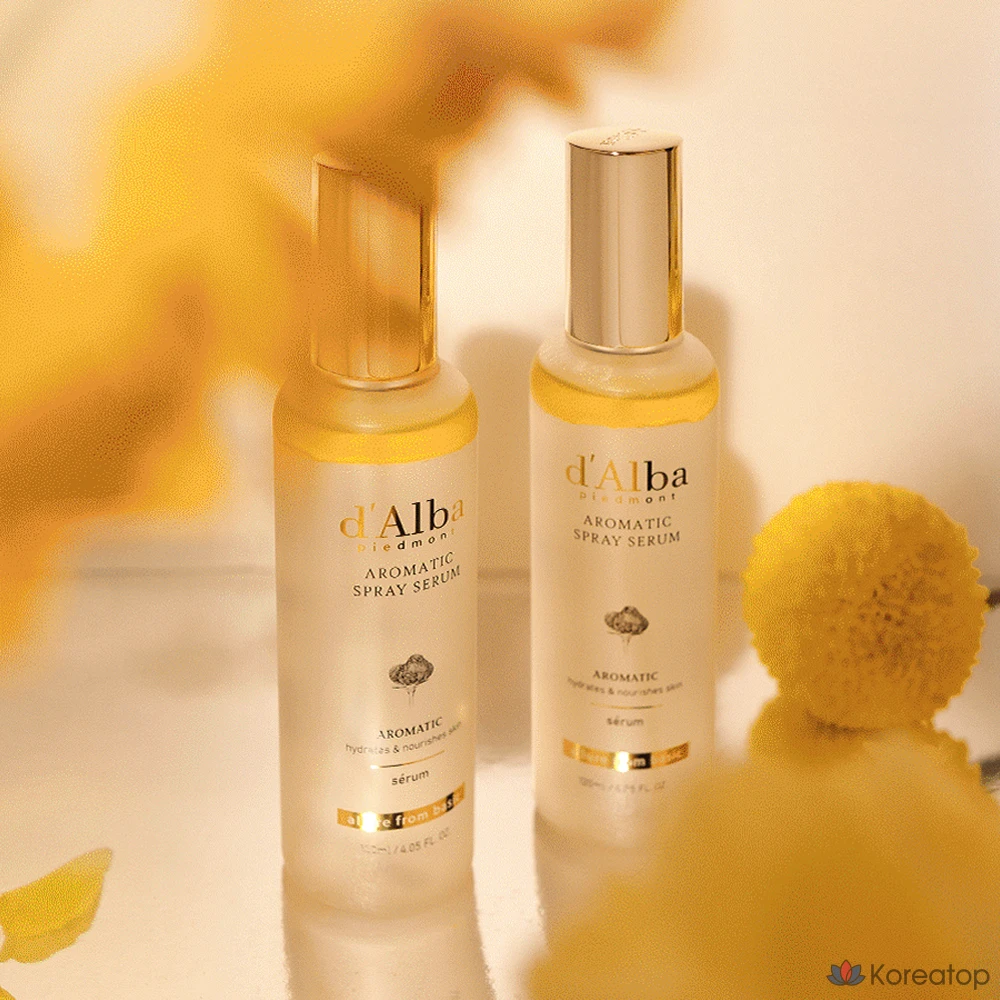 Набор для ухода d'Alba White Truffle First Aromatic Spray Serum 120 мл x 2 шт. + Mild Acid Gel Cleanser 3 мл x 5 шт., 1 шт.