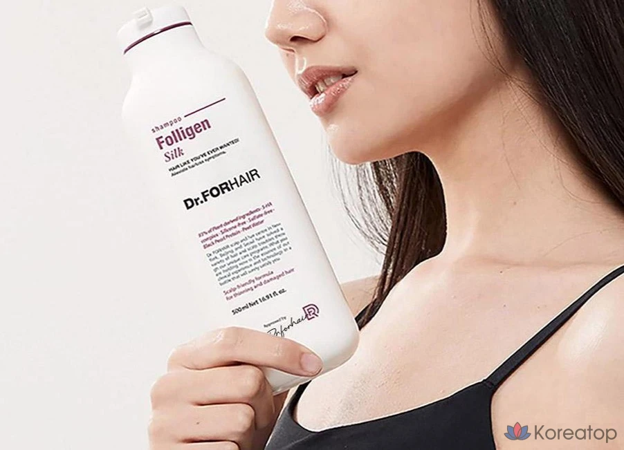 Шампунь Dr. Forhair Damage Care Scalp & Hair Loss Polygene Silk Shampoo, 500 мл, 1 шт., фото 3