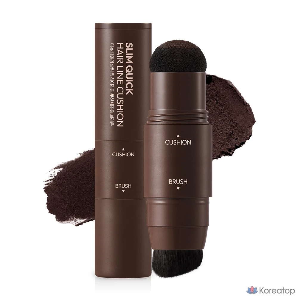 Кушон для волос DASHU Daily Slim Quick Hairline Cushion, оттенок Natural Brown, 2.5 г, 1 шт.