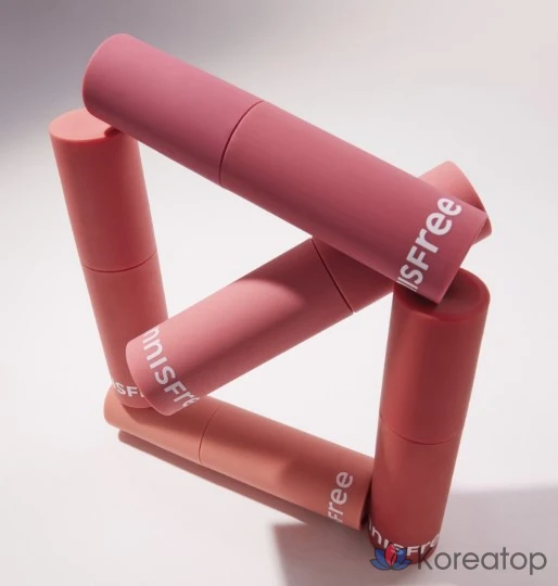 Тинт для губ Innisfree New Airy Matte Tint, оттенок 2 Soft Rose, 1 шт., фото 5