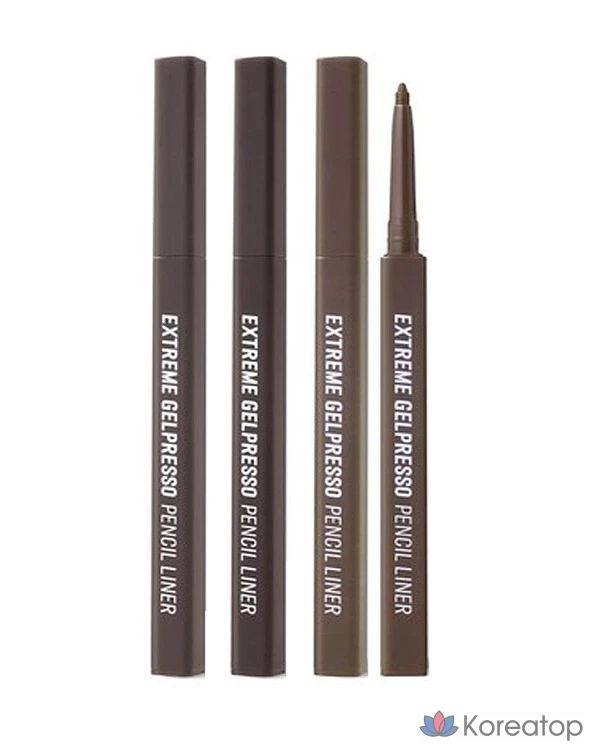 Подводка для глаз Clio Extreme Gelpresso Pencil Liner, оттенок 004 Gray Brown, 0.35 г, 1 шт., фото 2