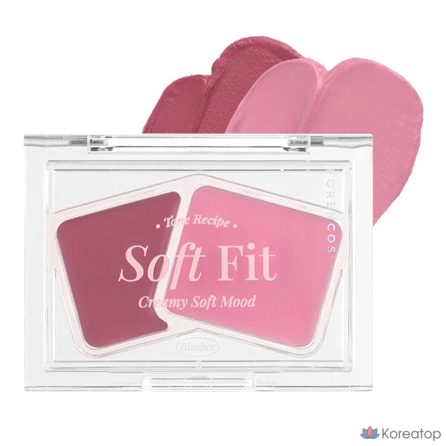 Кремовые румяна Forencos Soft Fitting Cream Blusher, оттенок 03 Berry Shu, 3 г, 1 шт.