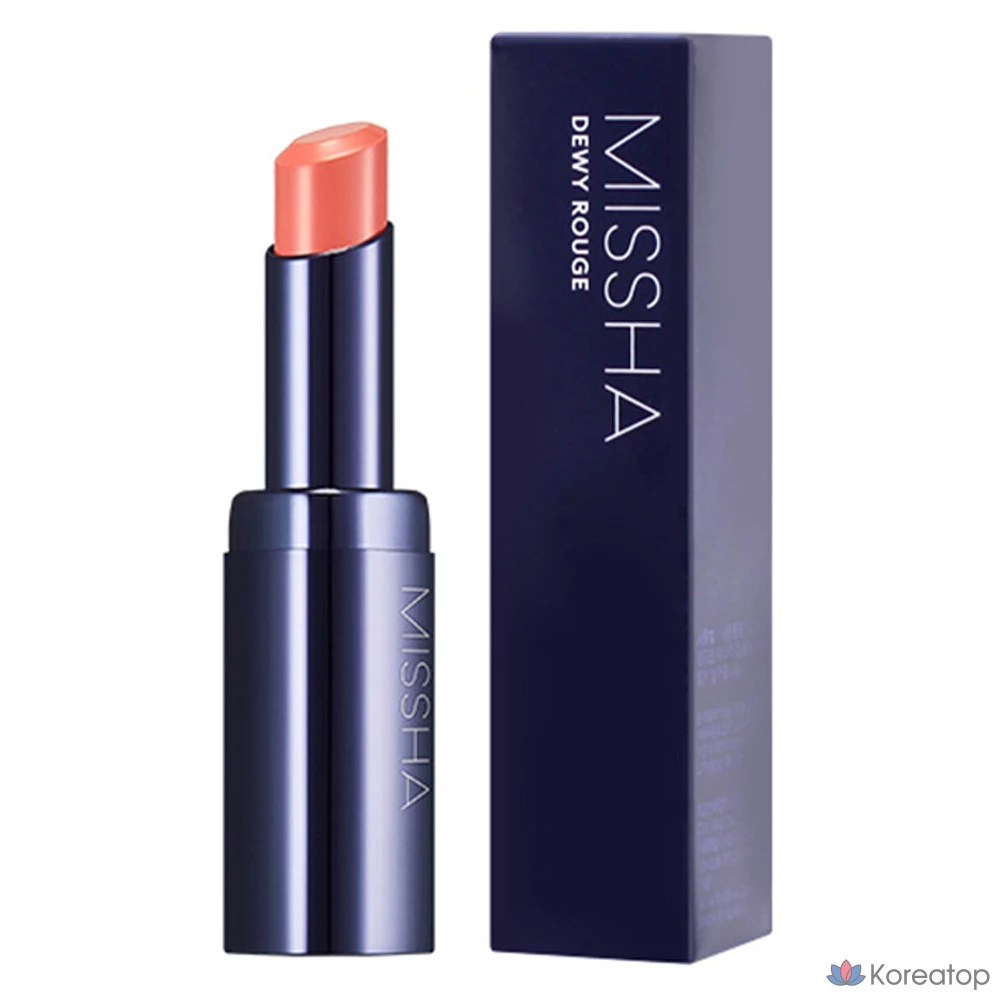 Губная помада Missha Dewy Rouge Lipstick, оттенок Mellow Peach, 1 шт.