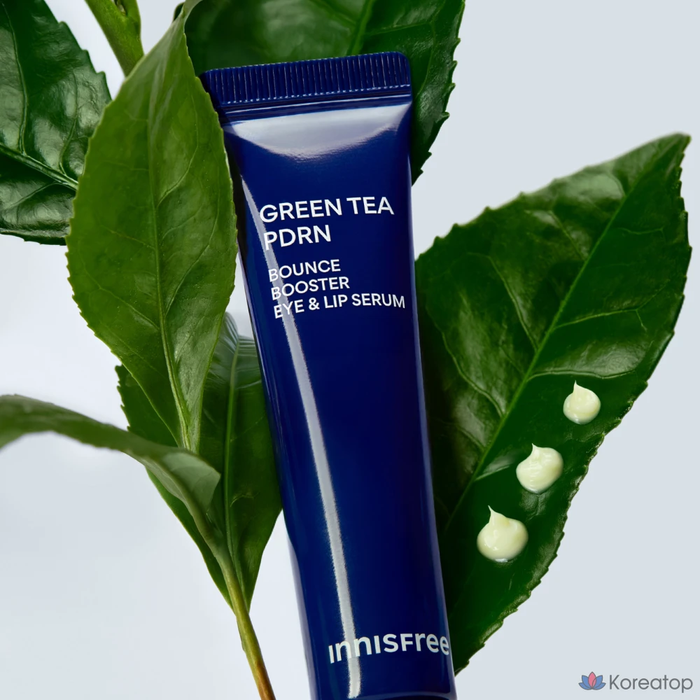 Сыворотка для глаз и губ Innisfree Green Tea PDRN Bounce Booster, 15 мл, 1 шт.