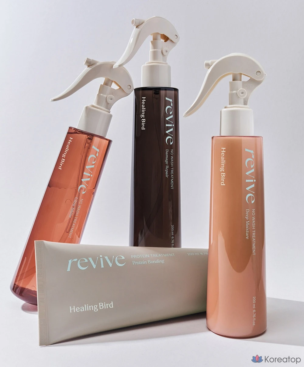 Набор для ухода Healing Bird Revive No-Wash Treatment Ultra Shine (200 мл + 32 мл), 3 шт., фото 8