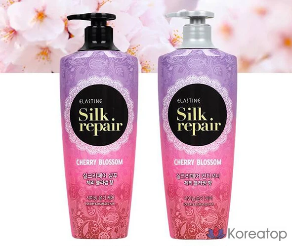 Кондиционер Elastine Silk Repair Shining Cherryblossom, 550 мл, 1 шт.
