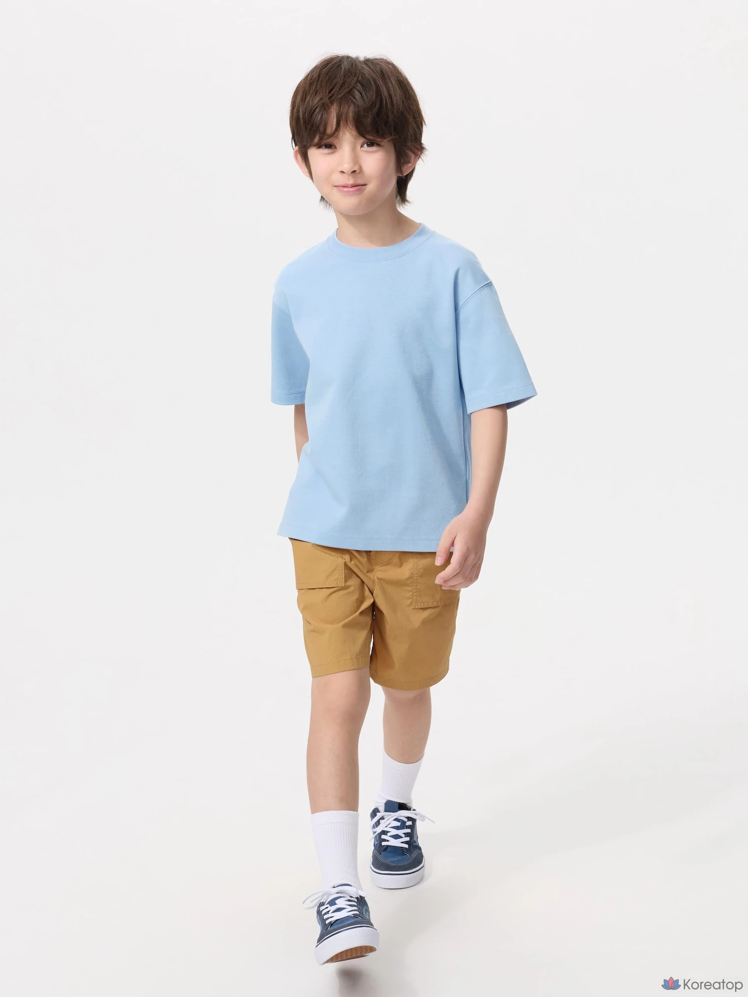 Футболка детская Uniqlo AIRism Cotton Crew Neck T-Shirt