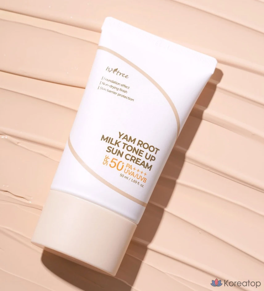 Солнцезащитный крем IsNtree Yam Milk Tone Up Sun Cream SPF50+ PA++++, 50 мл, 1 шт.