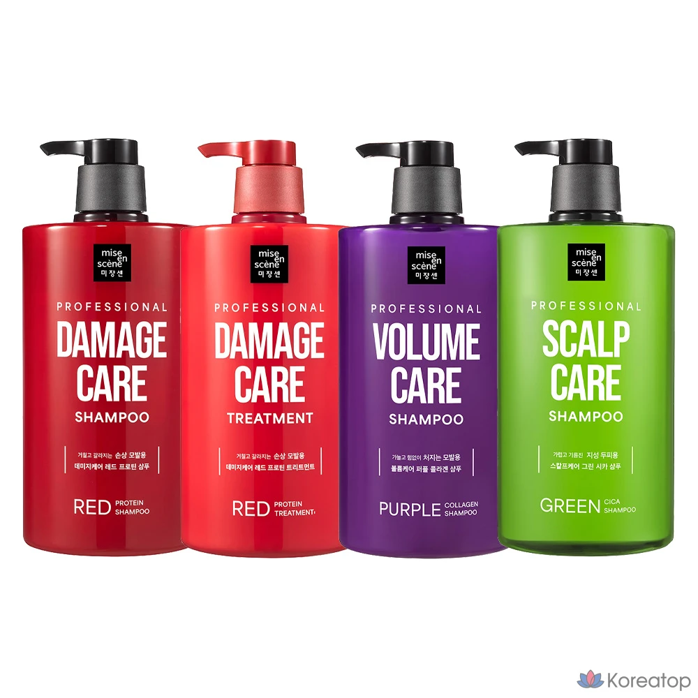 Шампунь Mise en Scene Damage Care Rose Protein Shampoo, 1 л, 1 шт., фото 5