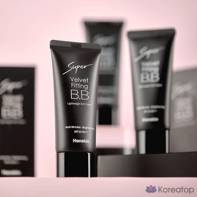 BB-крем HANSKIN Super Velvet Fitting BB Cream SPF35 PA++, оттенок Natural Beige, 30 г, 1 шт.