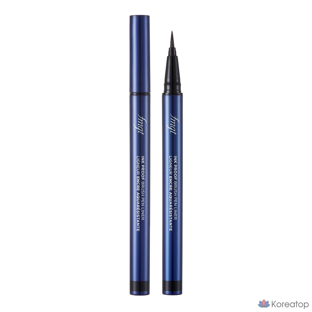Лайнер для век FMGT Inkproof Brush Pen Liner, оттенок 01 Blackproof, 0.6 г, 1 шт.