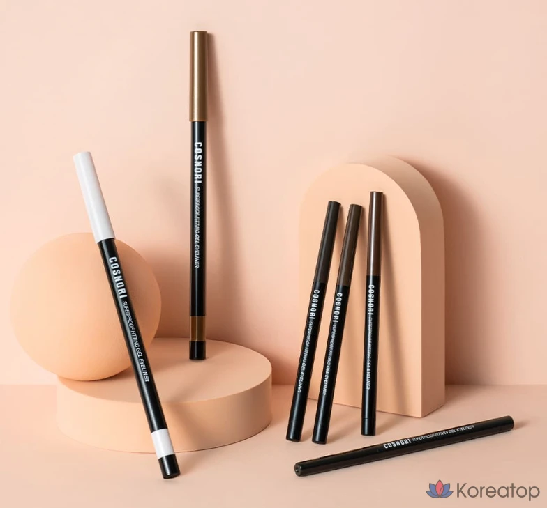 Подводка для глаз Cosnori Super Proof Fitting Gel Eyeliner Pencil, оттенок 01 Vivid Black, 0.13 г, 1 шт., фото 4
