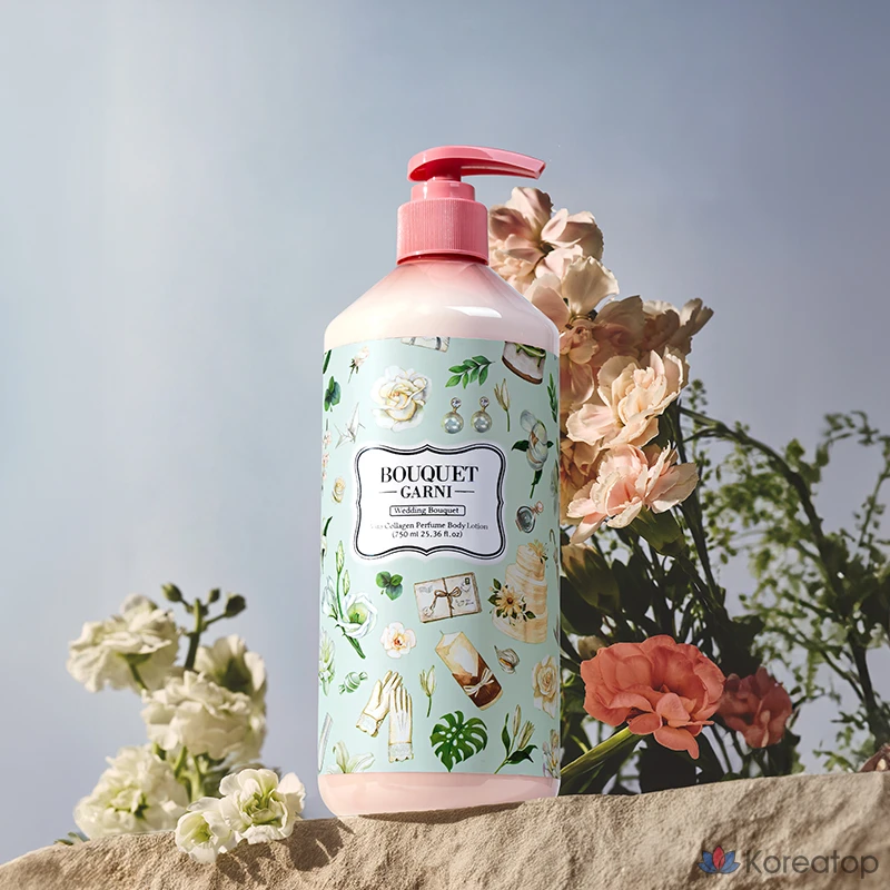 Боди лосьон Bouquet garni Vita Collagen Perfume Body Lotion Wedding Bouquet, 750 мл, 1 шт.
